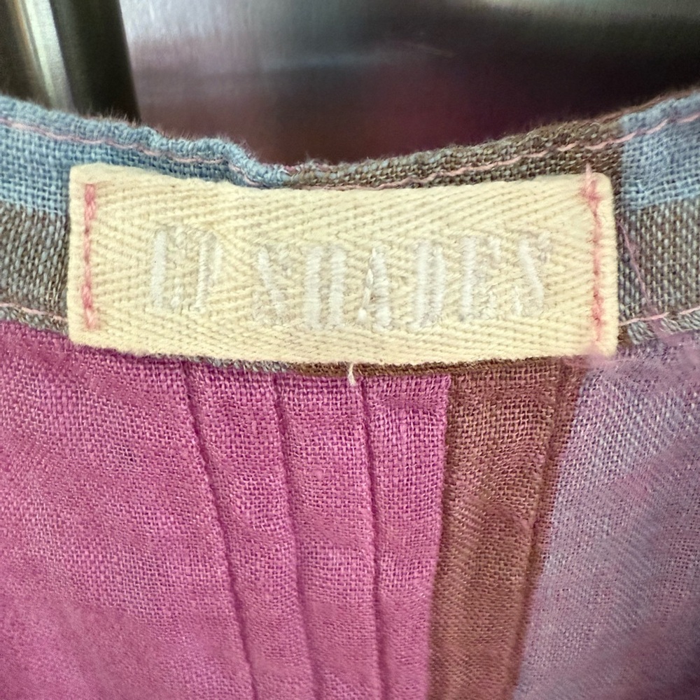 CP Shades 100% Linen V-Neck Tunic - Picture 2 of 4